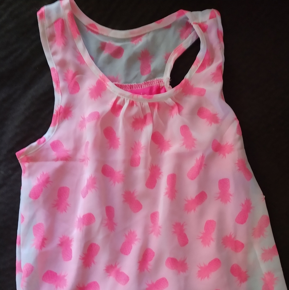NWT little girls tank open back